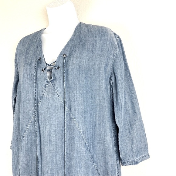 Rails Alicia Chambray Tassel Shift Dress Size XS - Picture 6 of 16